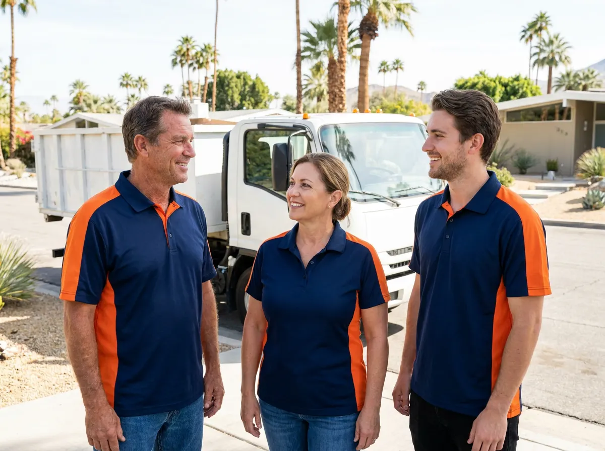 Bincredible Dumpster Rentals dumpster rentals service team in Palm Springs, CA